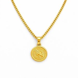 The Guiding Hand Medallion Necklace